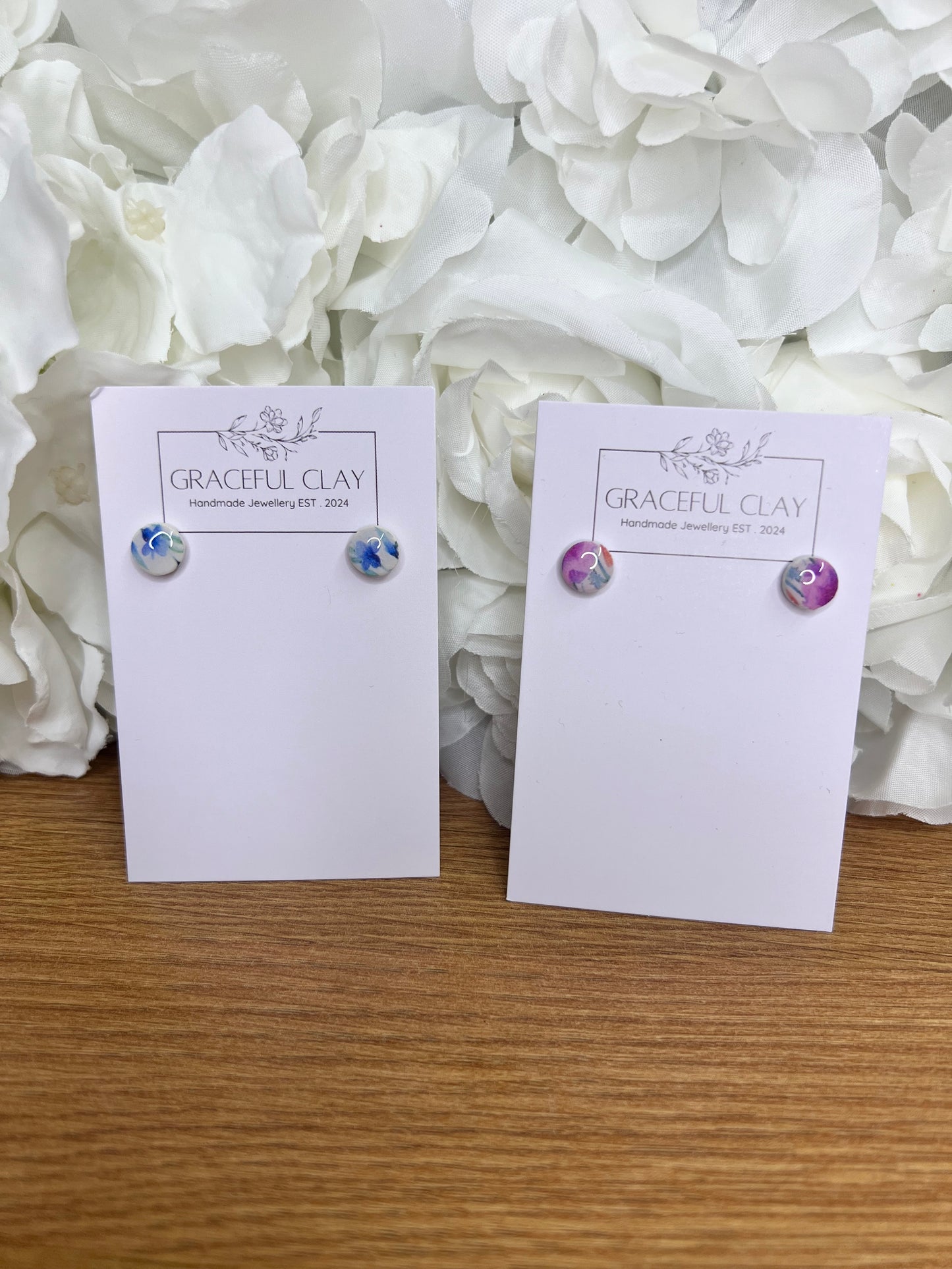 Floral mini studs