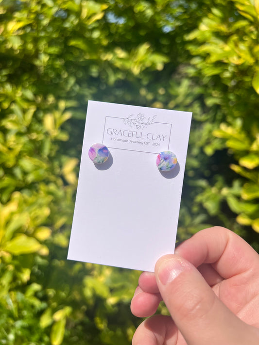 Floral large studs